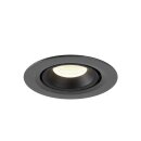 SLV 1005849 Numinos Gimble XS Deckeneinbauleuchte Schwarz 4000K 20° 5,7cm