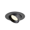 SLV 1005849 Numinos Gimble XS Deckeneinbauleuchte Schwarz 4000K 20° 5,7cm