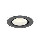 SLV 1005853 Numinos Gimble XS Deckeneinbauleuchte Schwarz/Weiß 4000K 40° 5,7cm