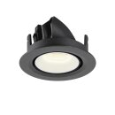 SLV 1005856 Numinos Gimble XS Deckeneinbauleuchte Schwarz/Weiß 4000K 55° 5,7cm