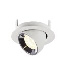 SLV 1005860 Numinos Gimble XS Deckeneinbauleuchte Weiß/Chrom 4000K 20° 5,7cm