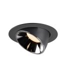 SLV 1006031 Numinos Gimble XL Deckeneinbauleuchte Schwarz/Chrom 2700K 20° 13,5cm