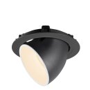 SLV 1006033 Numinos Gimble XL Deckeneinbauleuchte Schwarz/Weiß 2700K 40° 13,5cm