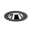 SLV 1006034 Numinos Gimble XL Deckeneinbauleuchte Schwarz/Chrom 2700K 40° 13,5cm