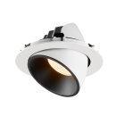 SLV 1006038 Numinos Gimble XL Deckeneinbauleuchte Weiß/Schwarz 2700K 20° 13,5cm