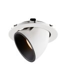SLV 1006038 Numinos Gimble XL Deckeneinbauleuchte Weiß/Schwarz 2700K 20° 13,5cm