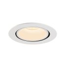 SLV 1006039 Numinos Gimble XL Deckeneinbauleuchte Weiß 2700K 20° 13,5cm