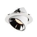 SLV 1006043 Numinos Gimble XL Deckeneinbauleuchte Weiß/Chrom 2700K 40° 13,5cm