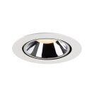 SLV 1006043 Numinos Gimble XL Deckeneinbauleuchte Weiß/Chrom 2700K 40° 13,5cm
