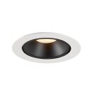 SLV 1006044 Numinos Gimble XL Deckeneinbauleuchte Weiß/Schwarz 2700K 55° 13,5cm