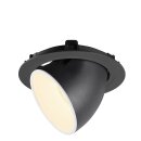 SLV 1006048 Numinos Gimble XL Deckeneinbauleuchte Schwarz/Weiß 3000K 20° 13,5cm