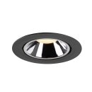 SLV 1006052 Numinos Gimble XL Deckeneinbauleuchte Schwarz/Chrom 3000K 40° 13,5cm