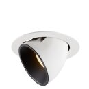 SLV 1006056 Numinos Gimble XL Deckeneinbauleuchte Weiß/Schwarz 3000K 20° 13,5cm