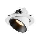 SLV 1006056 Numinos Gimble XL Deckeneinbauleuchte Weiß/Schwarz 3000K 20° 13,5cm