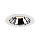 SLV 1006058 Numinos Gimble XL Deckeneinbauleuchte Weiß/Chrom 3000K 20° 13,5cm