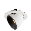 SLV 1006059 Numinos Gimble XL Deckeneinbauleuchte Weiß/Schwarz 3000K 40° 13,5cm