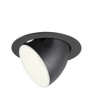 SLV 1006066 Numinos Gimble XL Deckeneinbauleuchte Schwarz/Weiß 4000K 20° 13,5cm