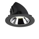 SLV 1006067 Numinos Gimble XL Deckeneinbauleuchte Schwarz/Chrom 4000K 20° 13,5cm