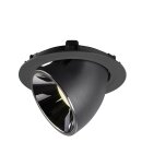SLV 1006067 Numinos Gimble XL Deckeneinbauleuchte Schwarz/Chrom 4000K 20° 13,5cm