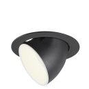 SLV 1006069 Numinos Gimble XL Deckeneinbauleuchte Schwarz/Weiß 4000K 40° 13,5cm