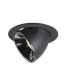 SLV 1006070 Numinos Gimble XL Deckeneinbauleuchte Schwarz/Chrom 4000K 40° 13,5cm