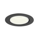 SLV 1006072 Numinos Gimble XL Deckeneinbauleuchte Schwarz/Weiß 4000K 55° 13,5cm