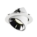 SLV 1006079 Numinos Gimble XL Deckeneinbauleuchte Weiß/Chrom 4000K 40° 13,5cm