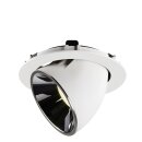SLV 1006082 Numinos Gimble XL Deckeneinbauleuchte Weiß/Chrom 4000K 55° 13,5cm
