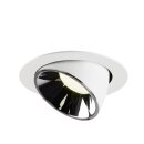 SLV 1006082 Numinos Gimble XL Deckeneinbauleuchte Weiß/Chrom 4000K 55° 13,5cm