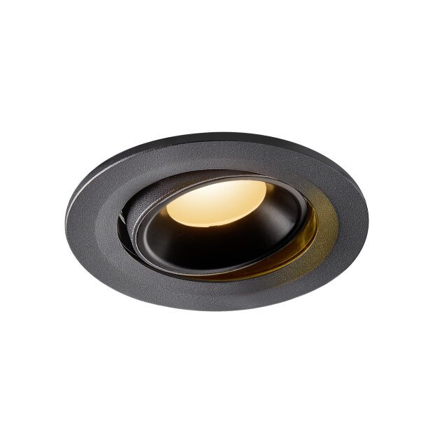 SLV 1005325 Numinos Move S Deckeneinbauleuchte Schwarz 2700K 55° 6,35cm