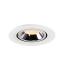 SLV 1005878 Numinos Gimble S Deckeneinbauleuchte Weiß/Chrom 2700K 20° 7cm