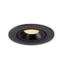 SLV 1005885 Numinos Gimble S Deckeneinbauleuchte Schwarz 3000K 20° 7cm