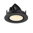 SLV 1005886 Numinos Gimble S Deckeneinbauleuchte Schwarz/Weiß 3000K 20° 7cm