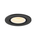 SLV 1005886 Numinos Gimble S Deckeneinbauleuchte Schwarz/Weiß 3000K 20° 7cm