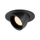 SLV 1005891 Numinos Gimble S Deckeneinbauleuchte Schwarz 30000K 55° 7cm