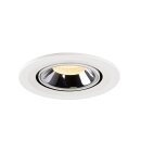 SLV 1005896 Numinos Gimble S Deckeneinbauleuchte Weiß/Chrom 3000K 20° 7cm
