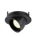 SLV 1005903 Numinos Gimble S Deckeneinbauleuchte Schwarz 4000K 20° 7cm