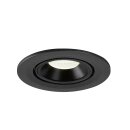 SLV 1005903 Numinos Gimble S Deckeneinbauleuchte Schwarz 4000K 20° 7cm