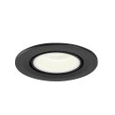 SLV 1005907 Numinos Gimble S Deckeneinbauleuchte Schwarz/Weiß 4000K 40° 7cm