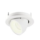 SLV 1005913 Numinos Gimble S Deckeneinbauleuchte Weiß 4000K 20° 7cm