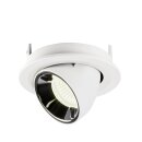 SLV 1005917 Numinos Gimble S Deckeneinbauleuchte Weiß/Chrom 4000K 40° 7cm