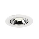 SLV 1005917 Numinos Gimble S Deckeneinbauleuchte Weiß/Chrom 4000K 40° 7cm