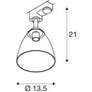 SLV 1006157 Para Cone GL GU10 3 Phasen Spot bambus/Transparent 25cm