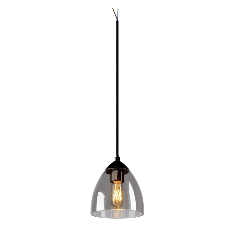 SLV Para Cone GL Pendelleuchte Schwarz Transparent