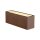 SLV 1005157 Sitra L Wandleuchte up/down LED Outdoor Wandaufbauleuchte Rost farbend CCT Switch 3000/4000K 30cm