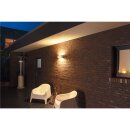 SLV 1005156 Sitra L Wandleuchte up/down LED Outdoor Wandaufbauleuchte Weiß CCT Switch 3000/4000K 30cm