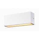 SLV 1005156 Sitra L Wandleuchte up/down LED Outdoor Wandaufbauleuchte Weiß CCT Switch 3000/4000K 30cm
