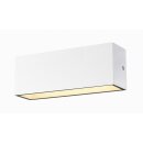 SLV 1005156 Sitra L Wandleuchte up/down LED Outdoor Wandaufbauleuchte Weiß CCT Switch 3000/4000K 30cm