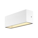 SLV 1005156 Sitra L Wandleuchte up/down LED Outdoor Wandaufbauleuchte Weiß CCT Switch 3000/4000K 30cm