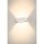 SLV 1005156 Sitra L Wandleuchte up/down LED Outdoor Wandaufbauleuchte Weiß CCT Switch 3000/4000K 30cm